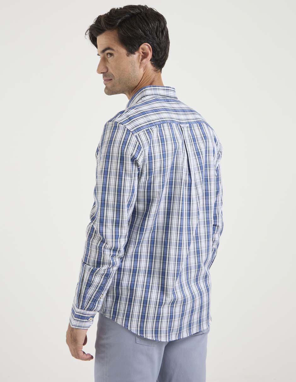 Camisa casual de algodón manga larga para hombre 2