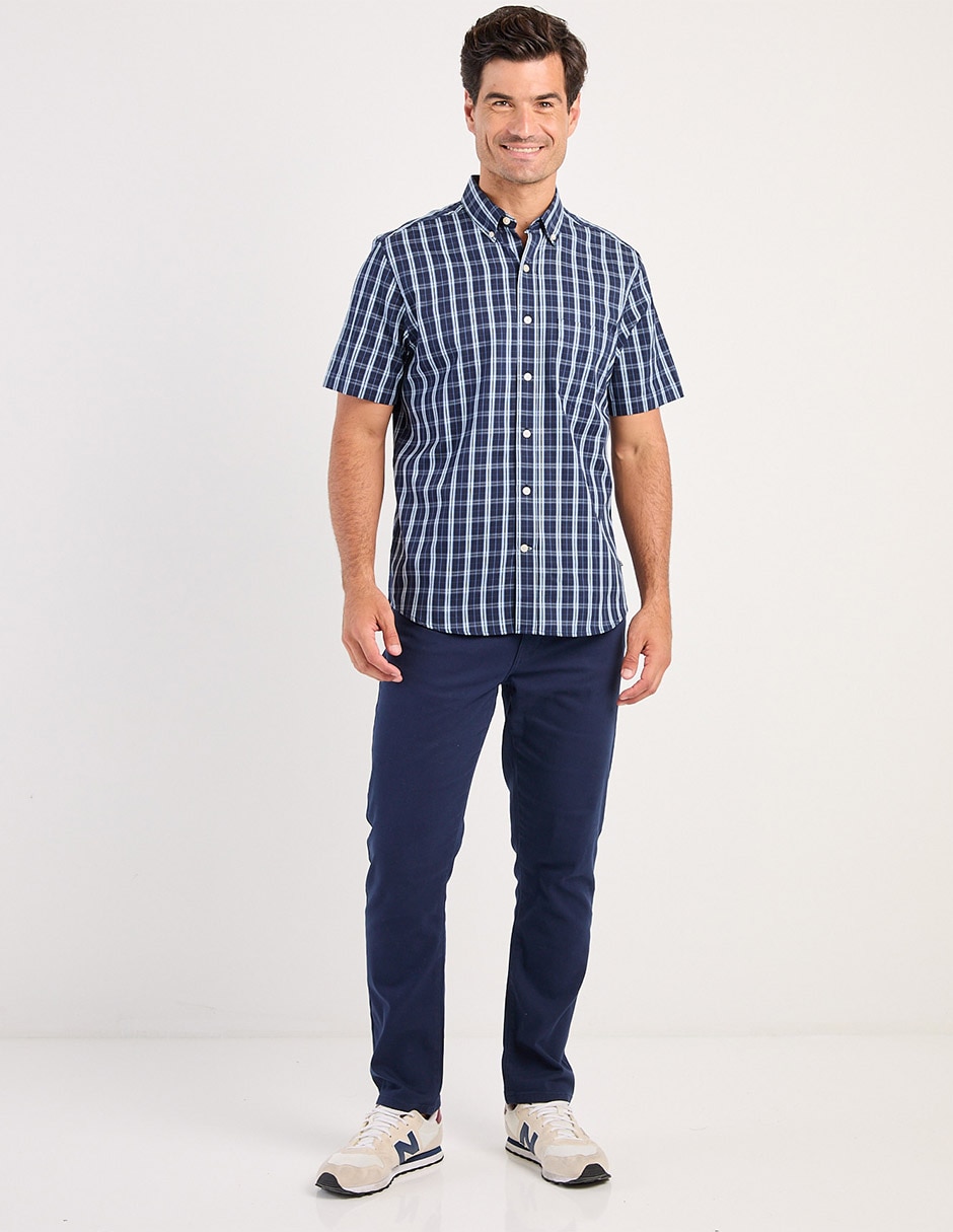 Camisa casual de algodón manga corta para hombre 3
