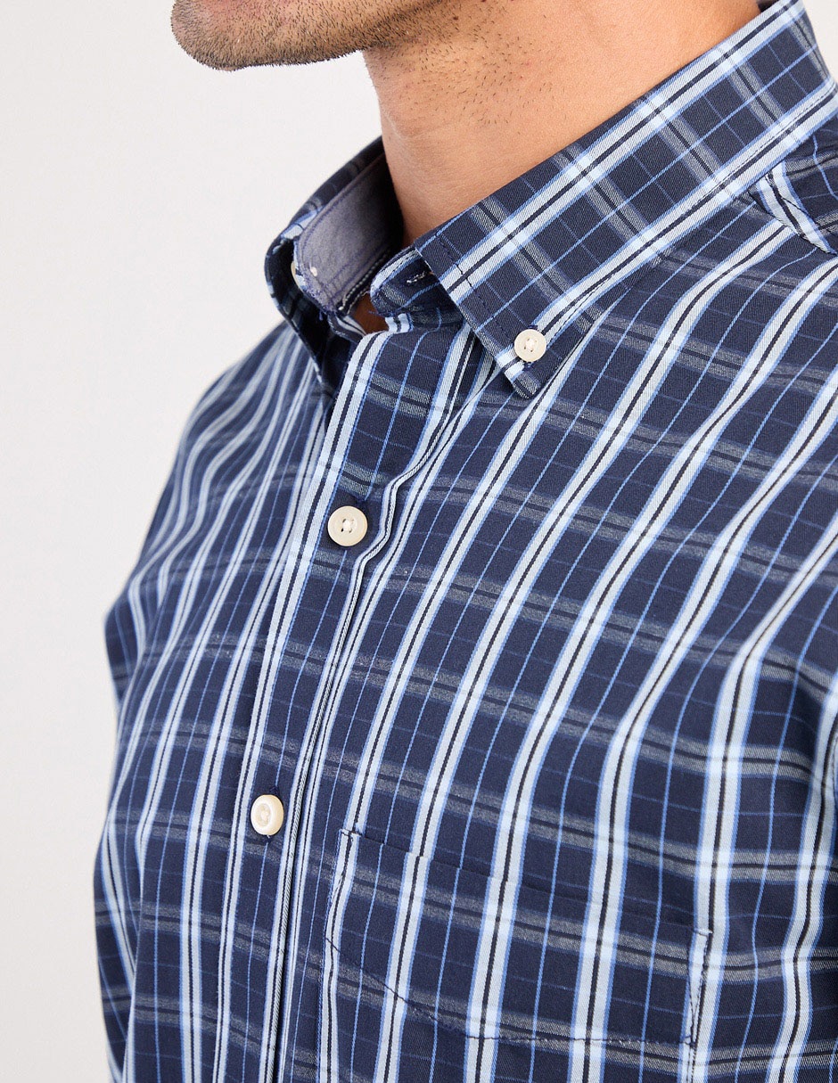 Camisa casual de algodón manga corta para hombre 4