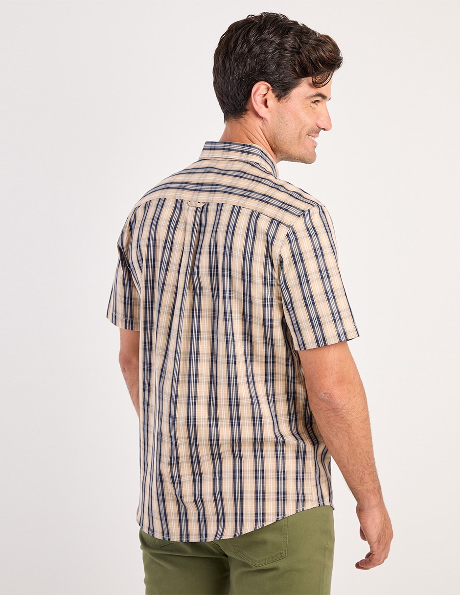 Camisa casual de algodón manga corta para hombre 2