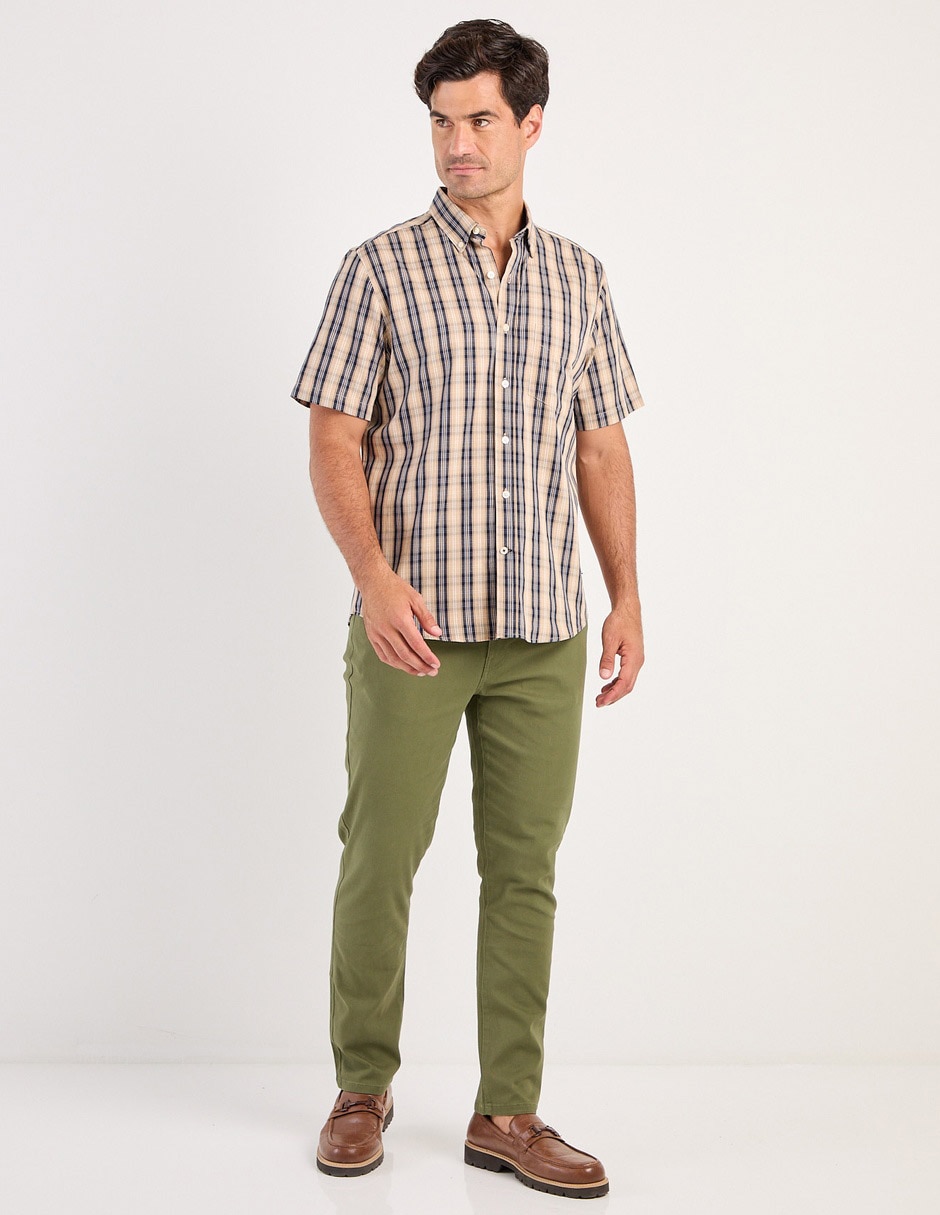 Camisa casual de algodón manga corta para hombre 3