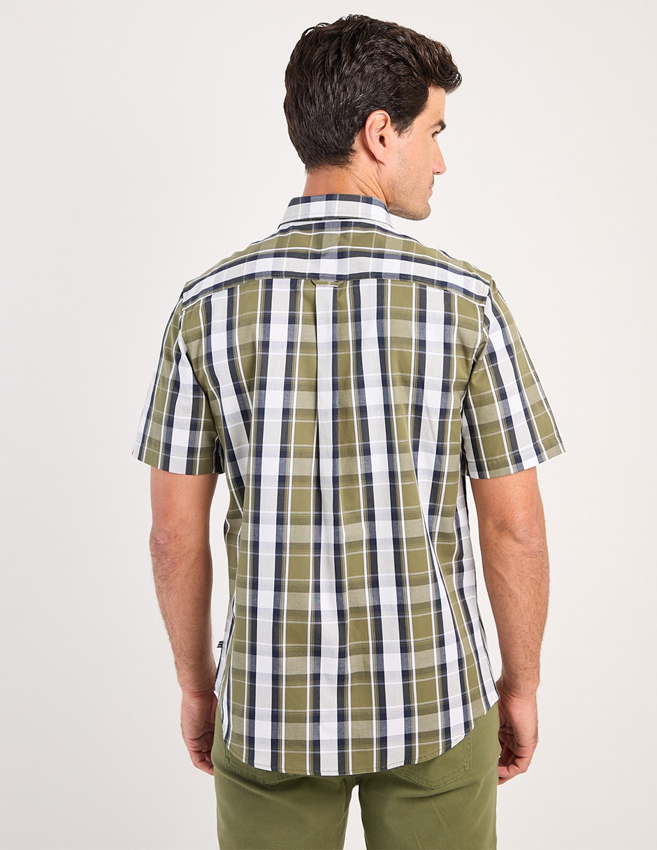 Camisa casual de algodón manga corta para hombre 2