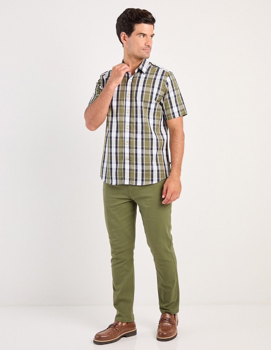Camisa casual de algodón manga corta para hombre 3
