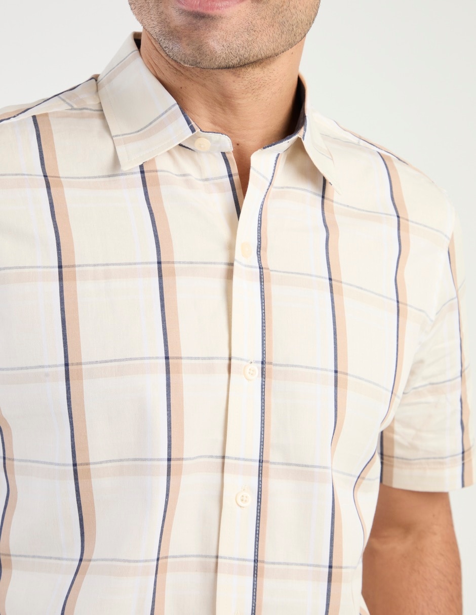 Camisa casual manga corta para hombre 4