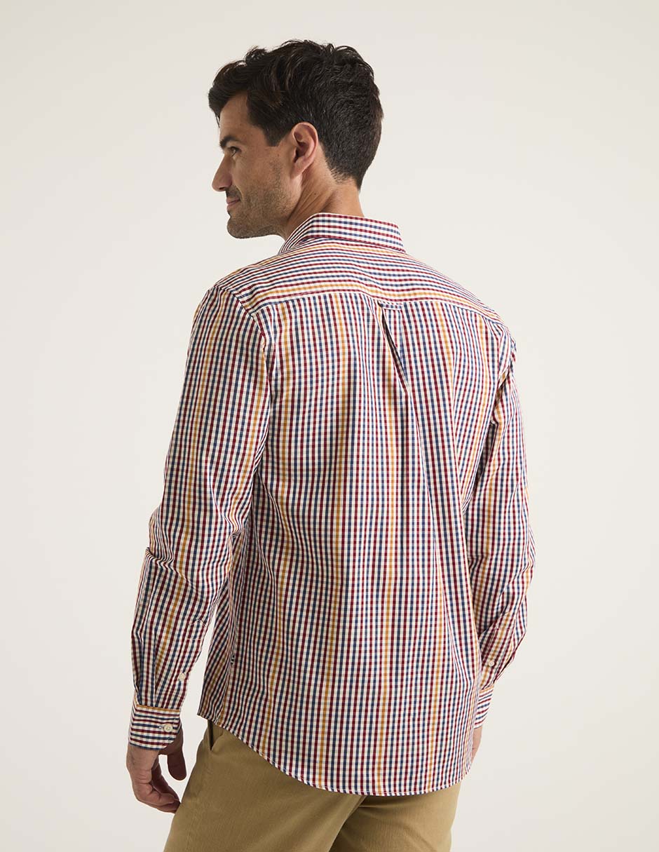 Camisa casual manga larga para hombre 2