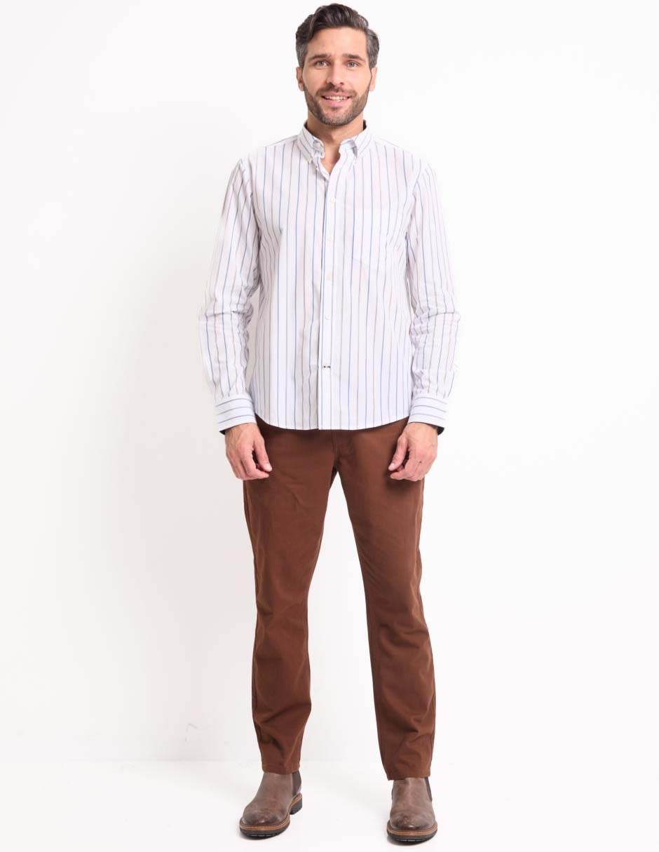 Camisa casual manga larga para hombre 3