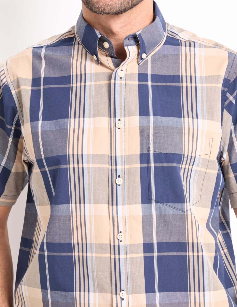 Camisa casual manga corta para hombre 4