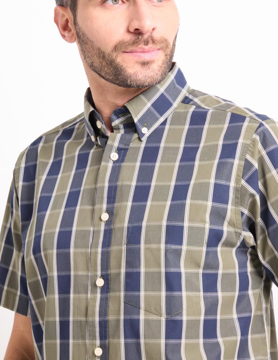 Camisa casual manga corta para hombre 4