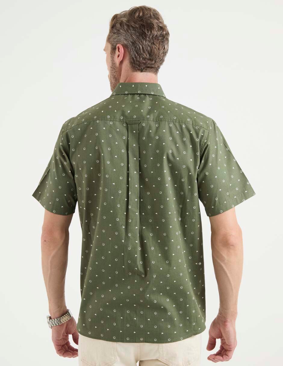 Camisa casual de algodón manga corta para hombre 2