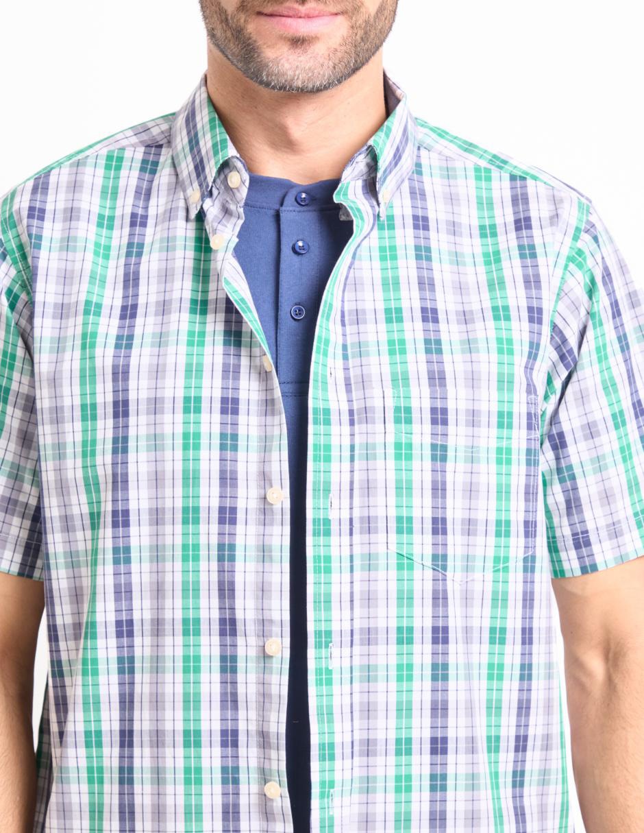 Camisa casual manga corta para hombre 4