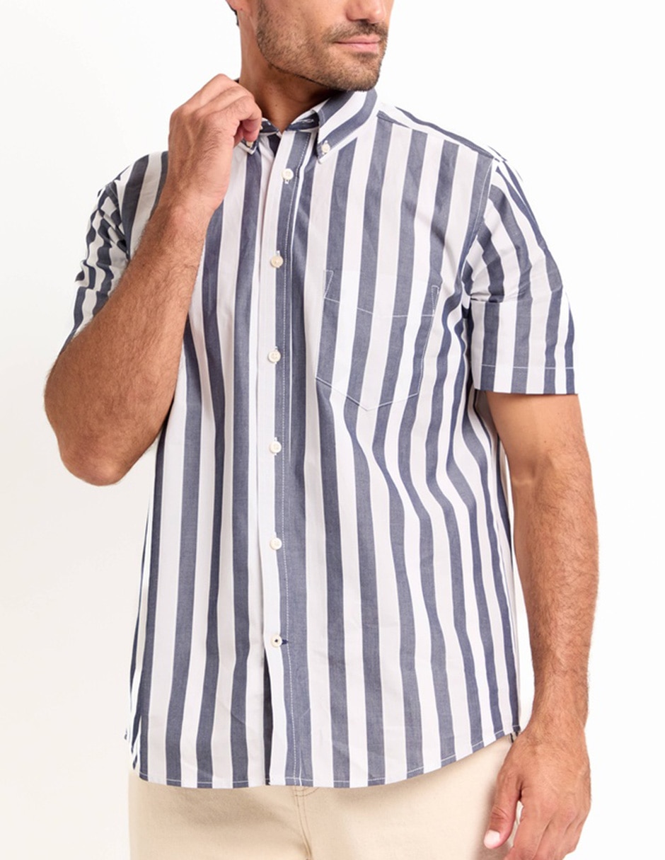 Camisa casual manga corta para hombre 4