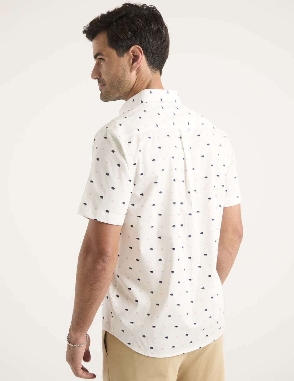 Camisa casual de algodón manga corta para hombre 2