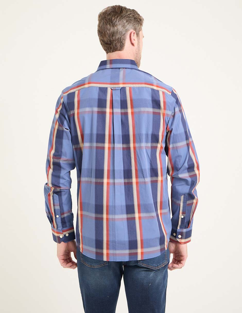 Camisa casual de algodón manga Larga para hombre 2