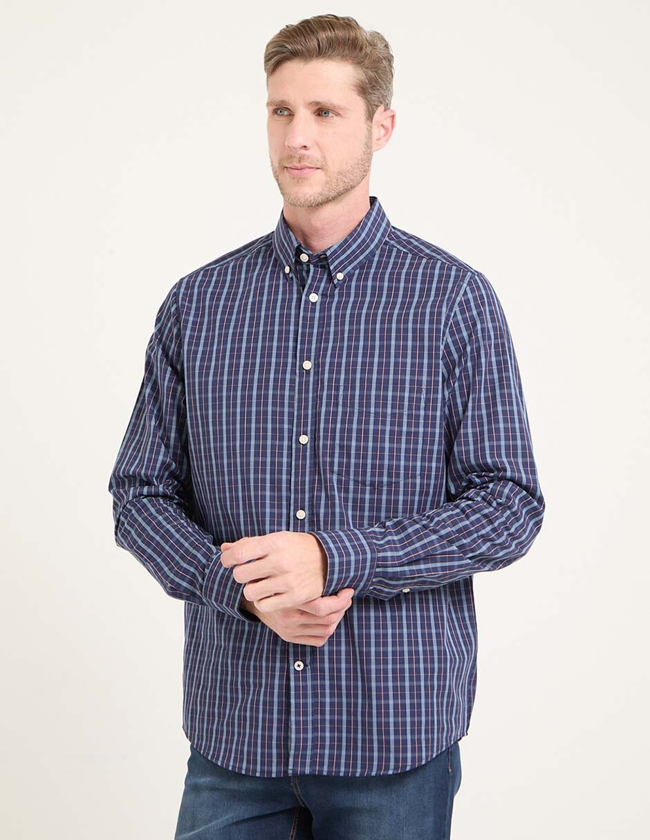 Camisa business casual de algodón manga Larga para hombre Camisa business casual de algodón manga Larga para hombre