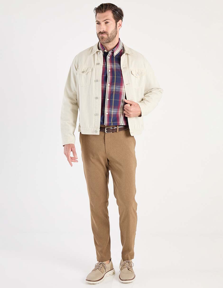 Camisa casual de algodón manga larga para hombre 3