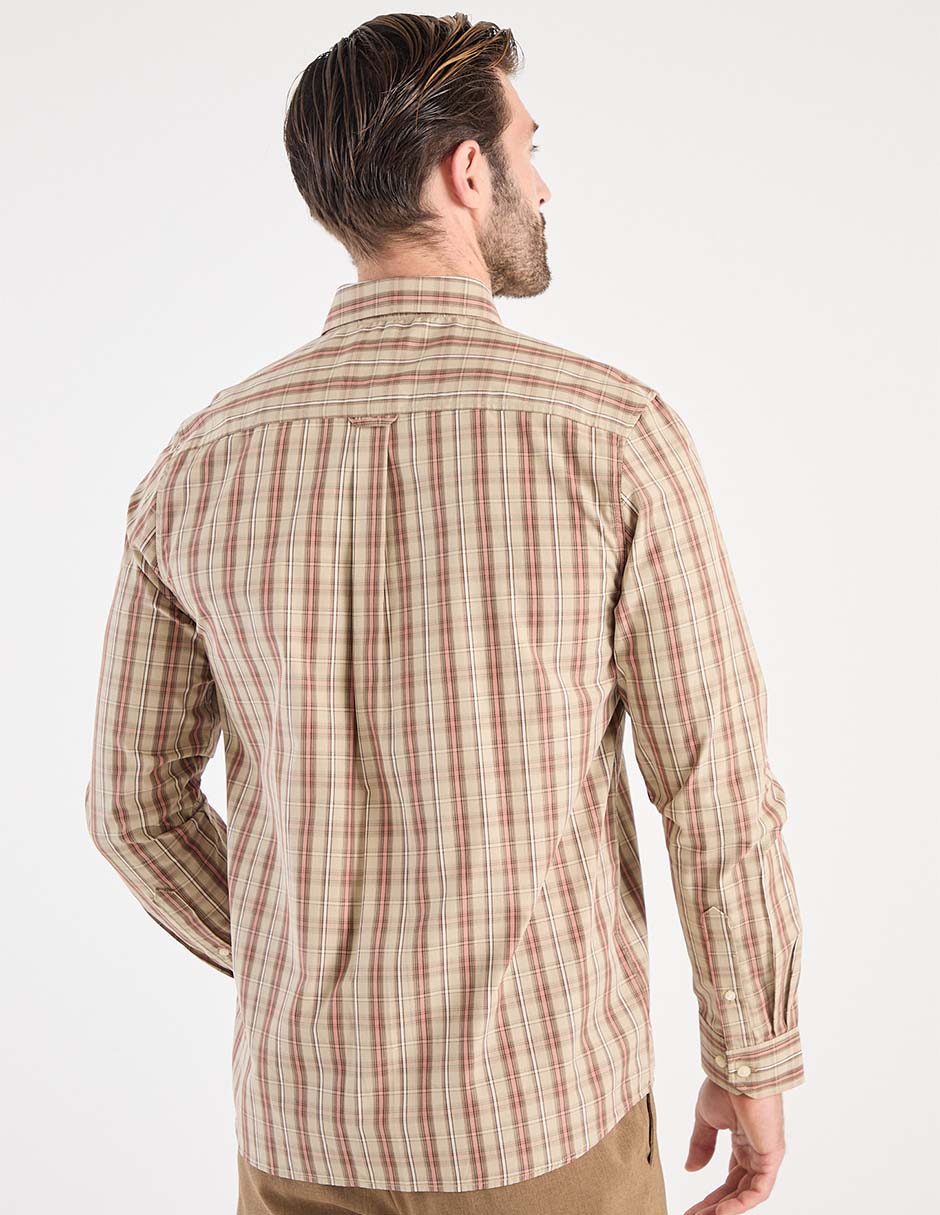 Camisa business casual de algodón manga larga para hombre 2