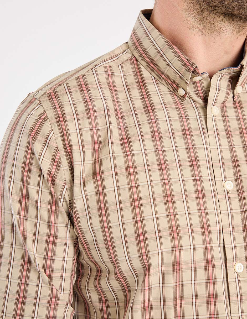 Camisa business casual de algodón manga larga para hombre 5