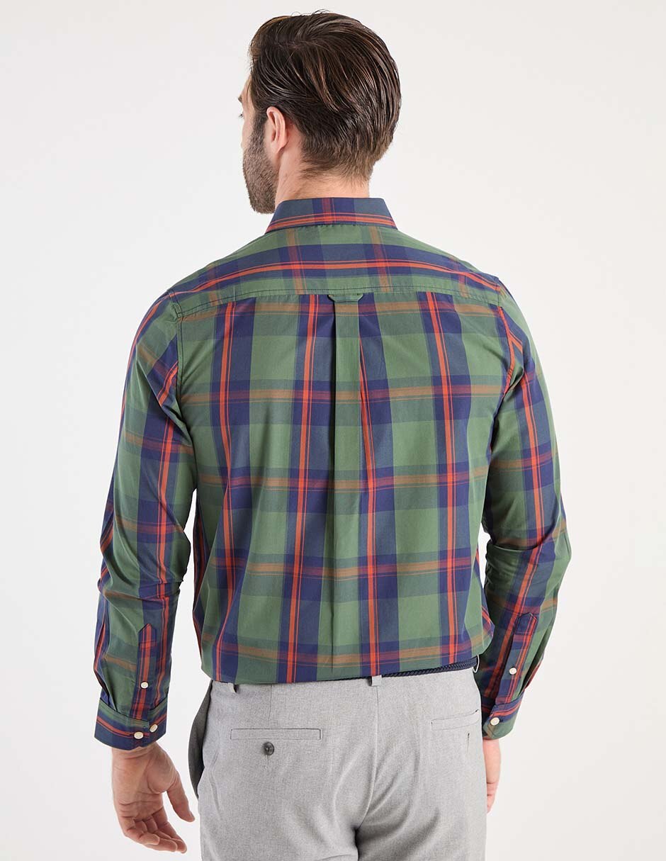 Camisa business casual de algodón manga larga para hombre 2