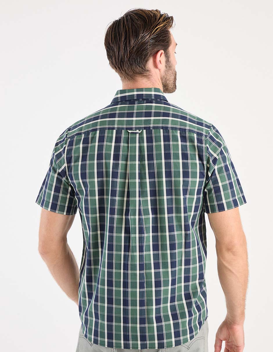 Camisa casual de algodón manga corta para hombre 2