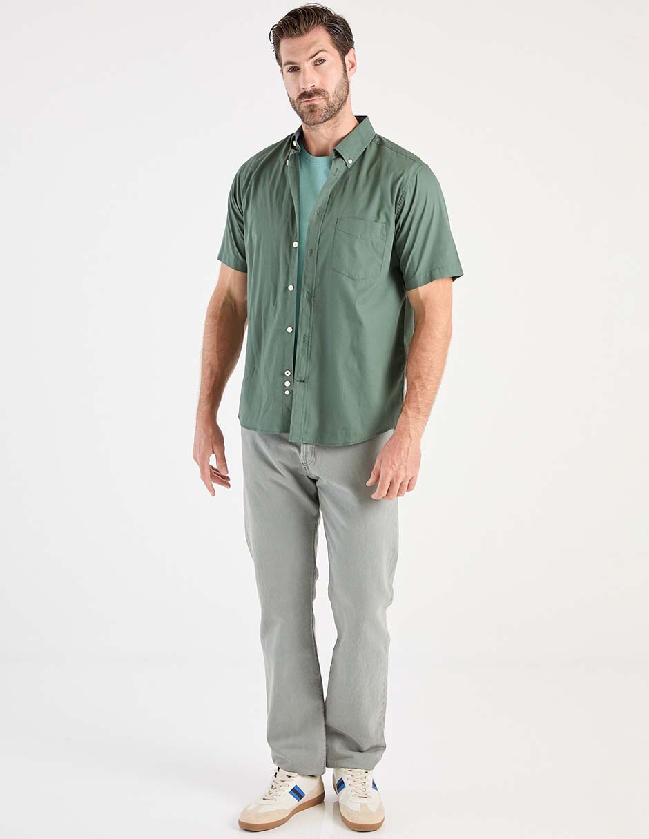 Camisa casual de algodón manga corta para hombre 3