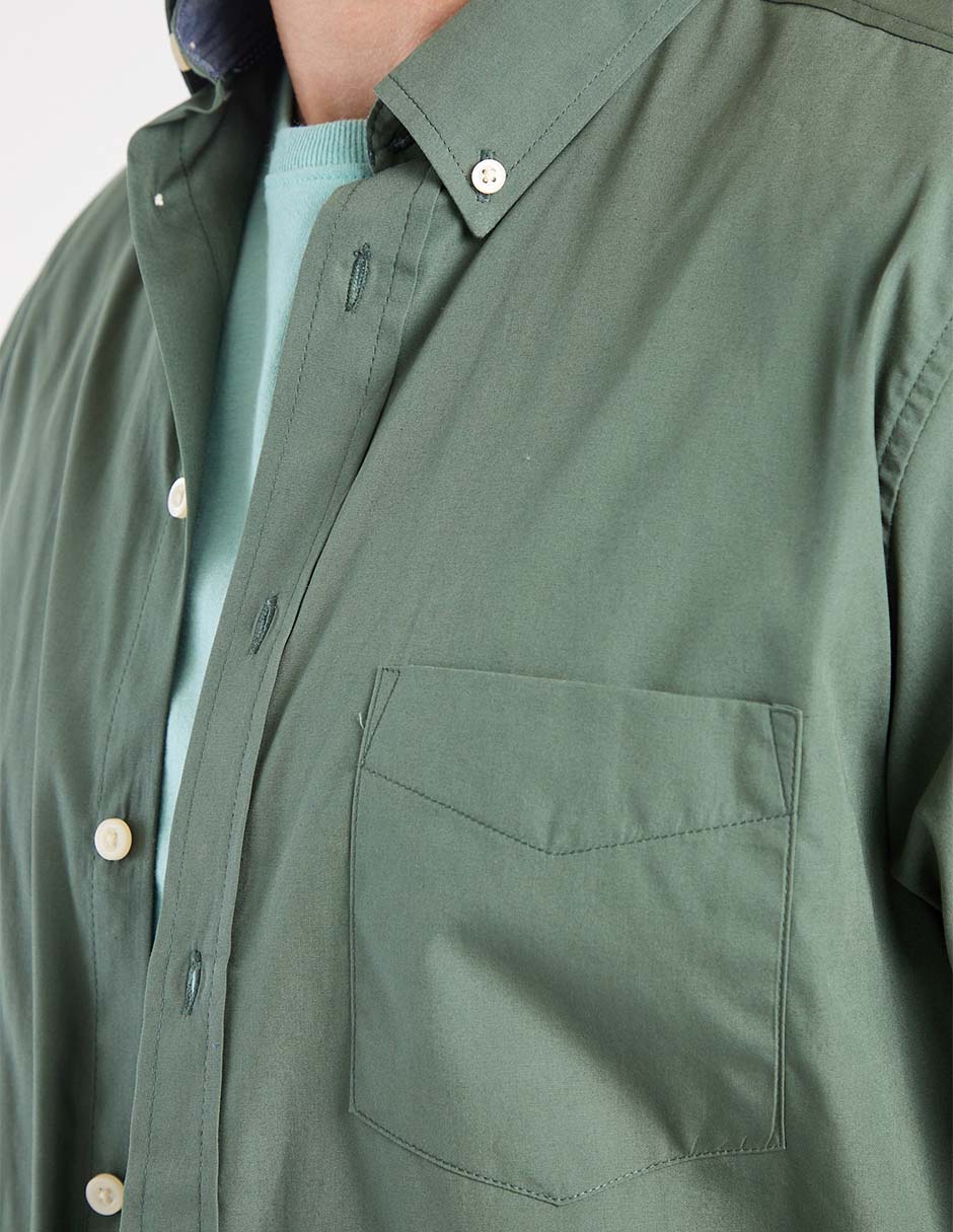 Camisa casual de algodón manga corta para hombre 4