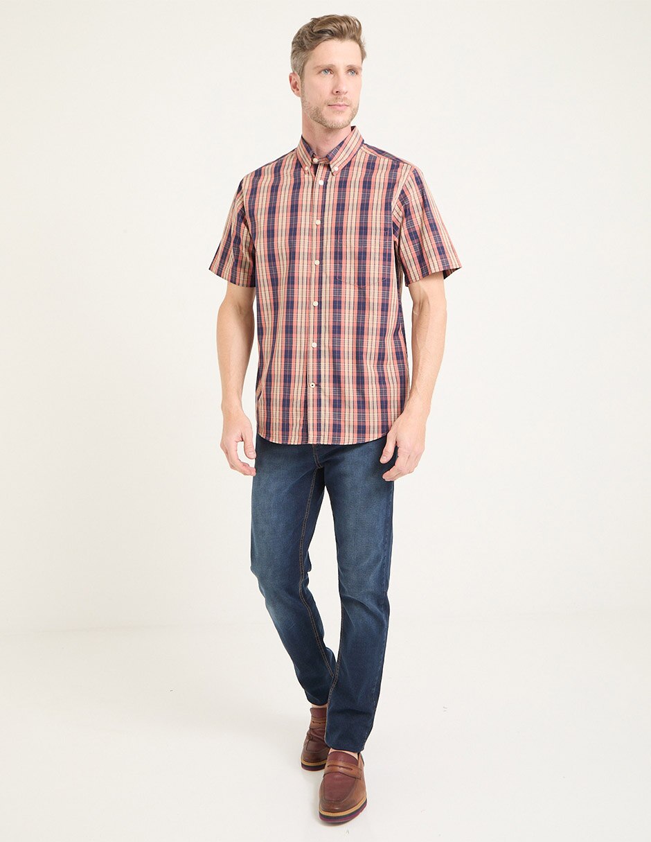 Camisa casual de algodón manga corta para hombre 3