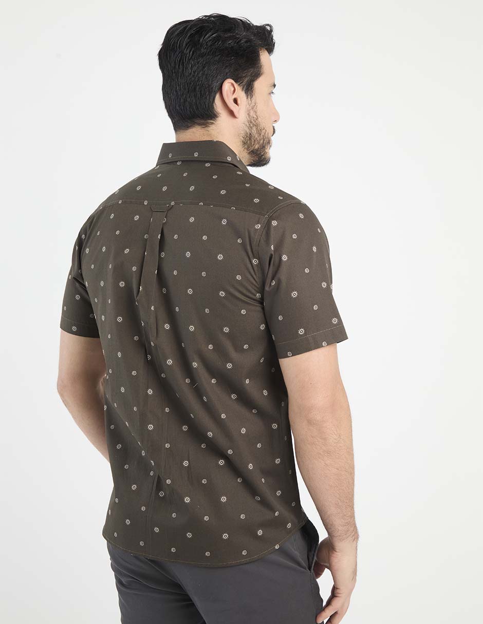 Camisa casual de algodón manga corta para hombre 2