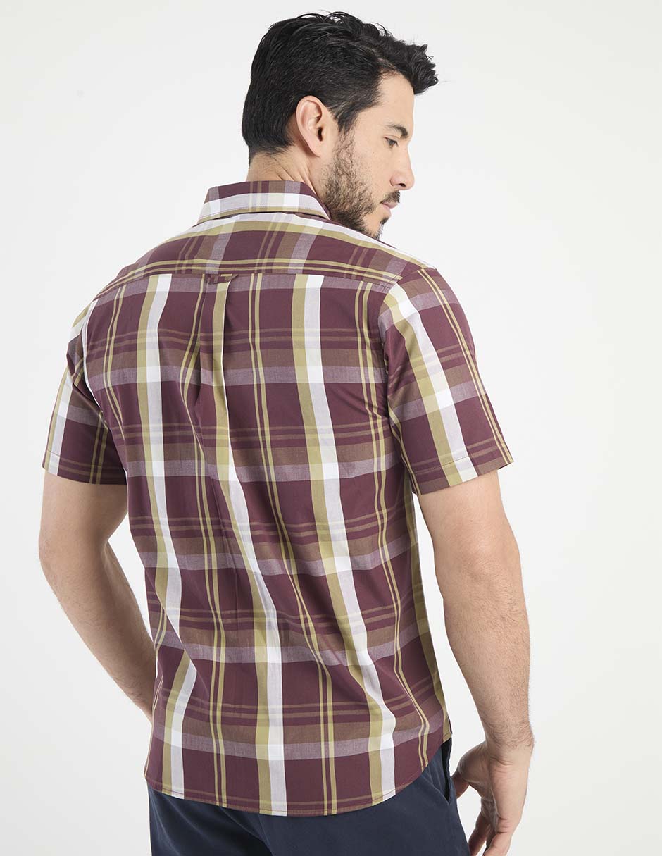 Camisa casual de algodón manga corta para hombre 2
