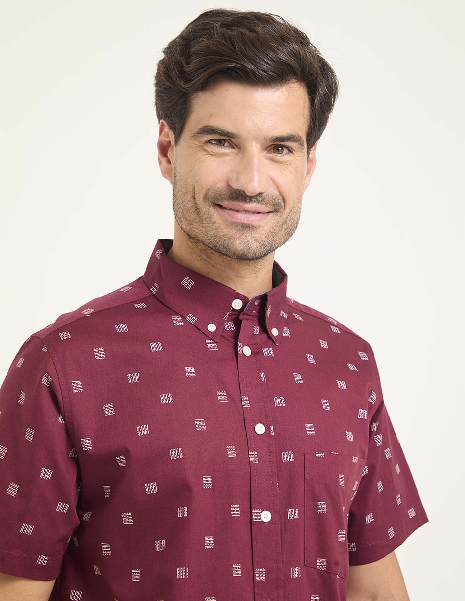 Camisa casual manga corta para hombre 4