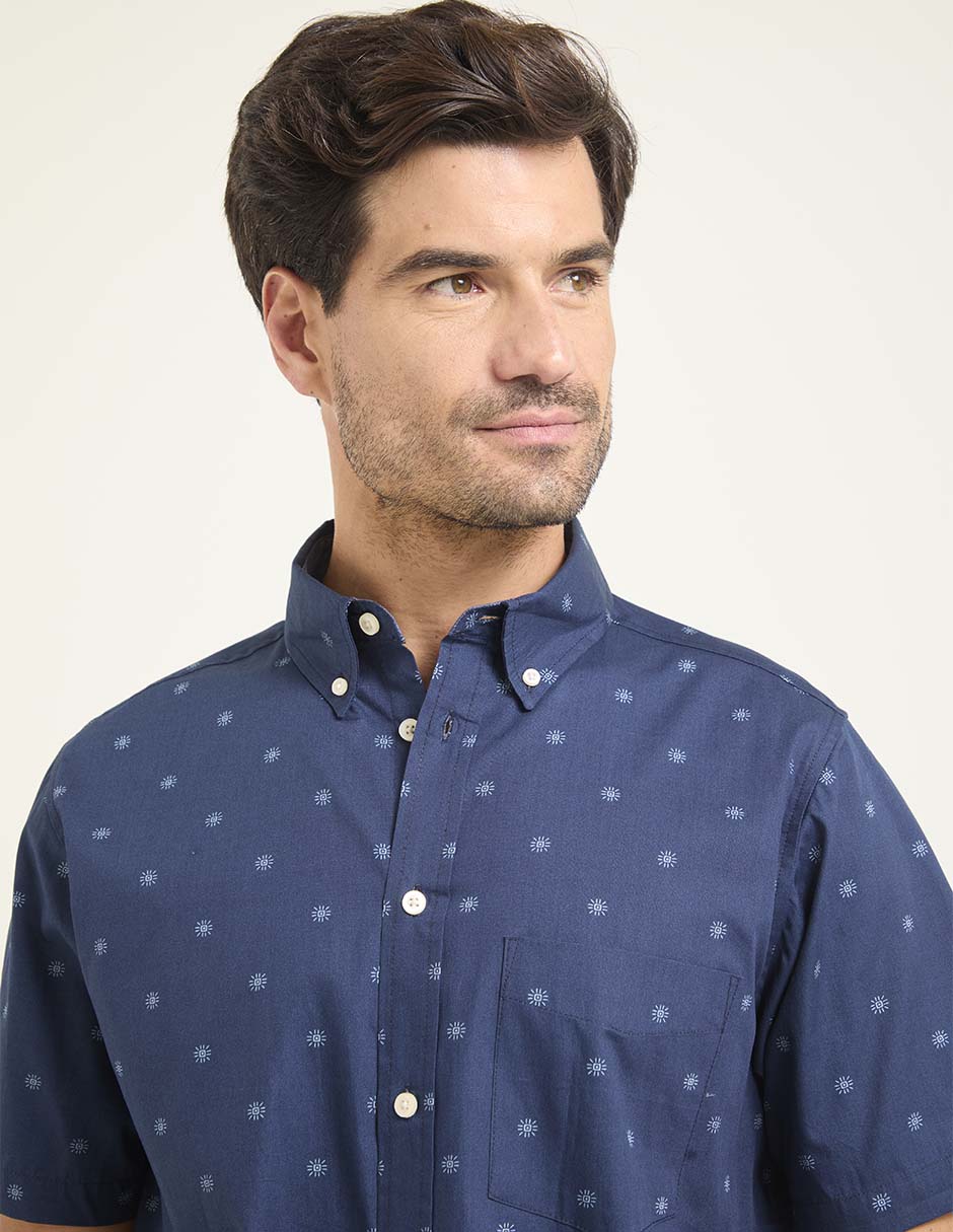 Camisa casual manga corta para hombre 4