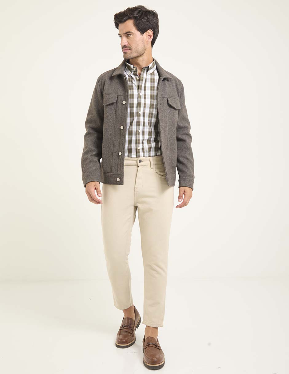 Camisa casual manga larga para hombre 3