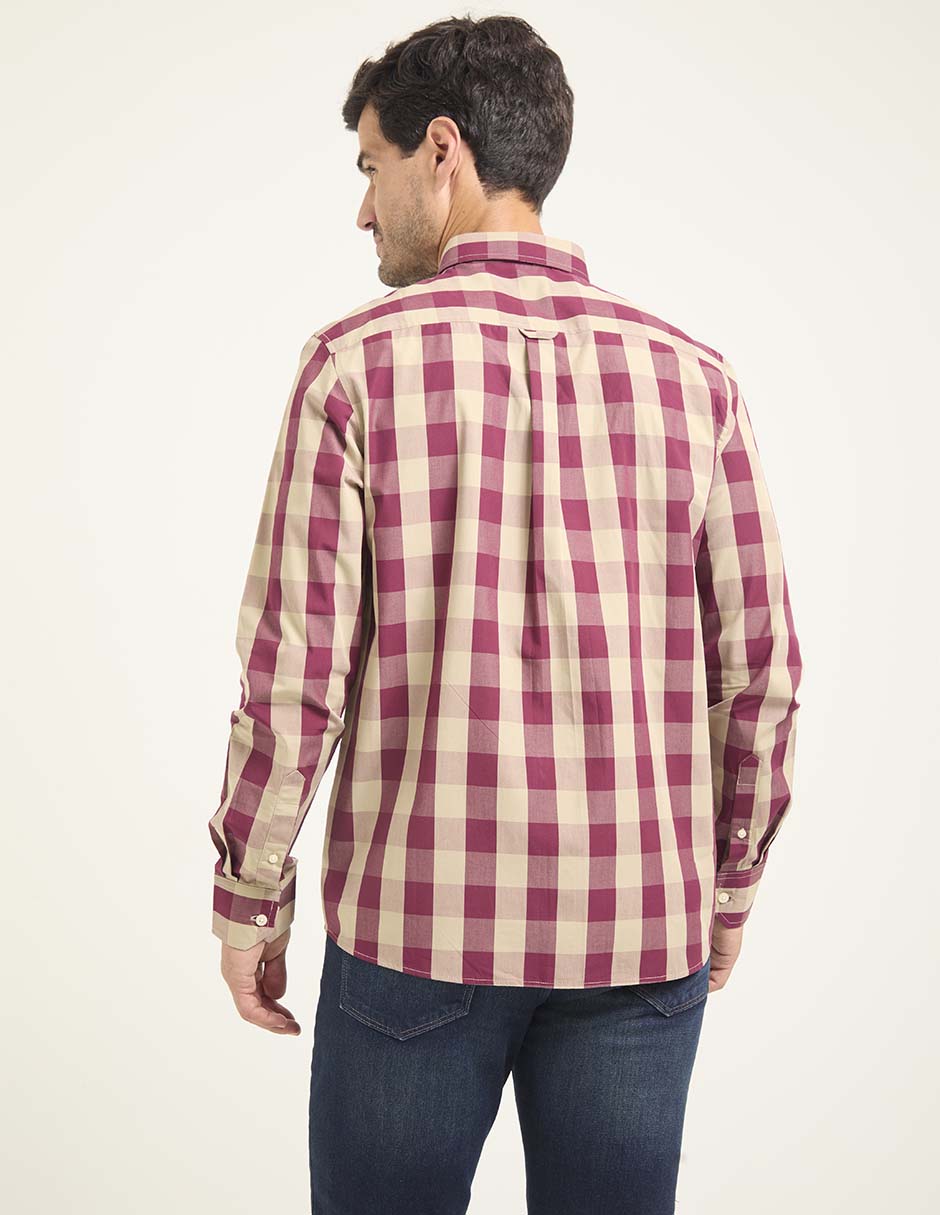 Camisa casual manga larga para hombre 2