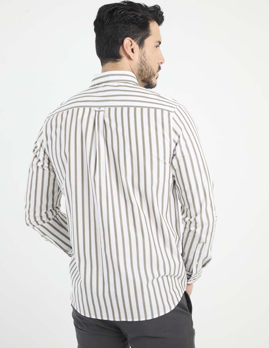 Camisa casual de algodón manga larga para hombre 2