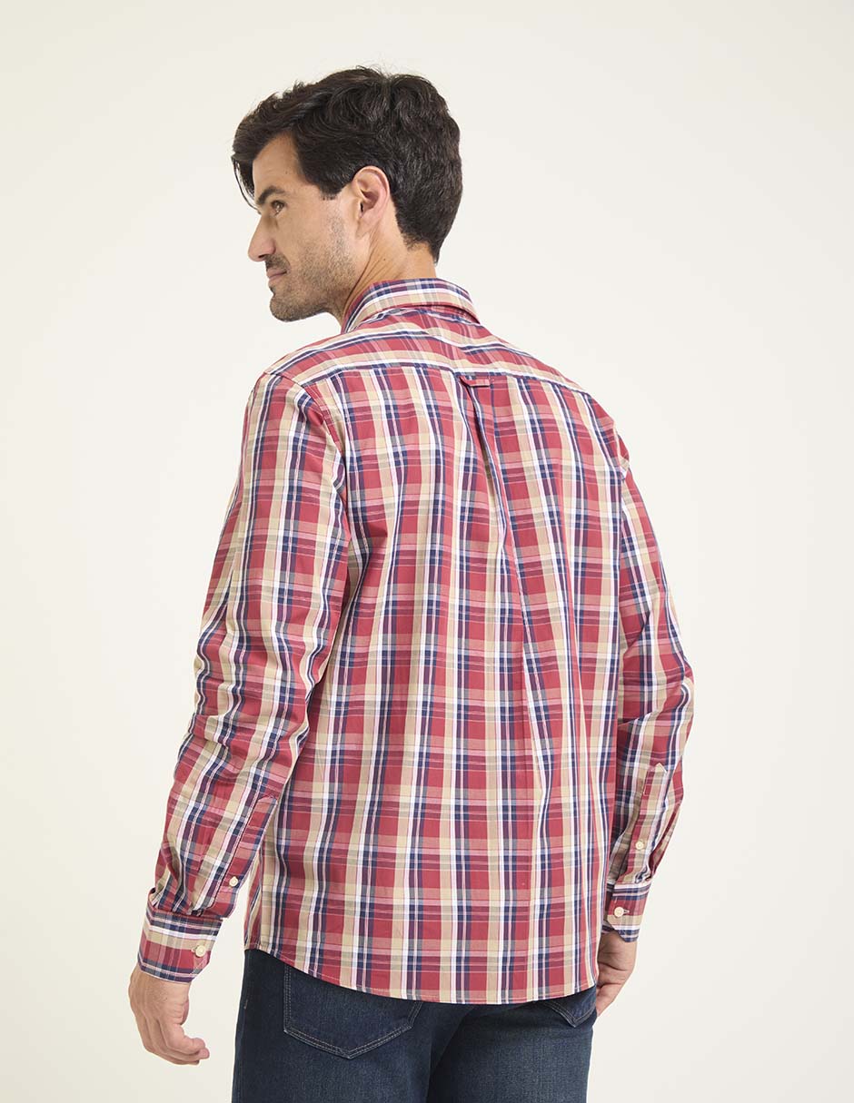 Camisa casual manga larga para hombre 2
