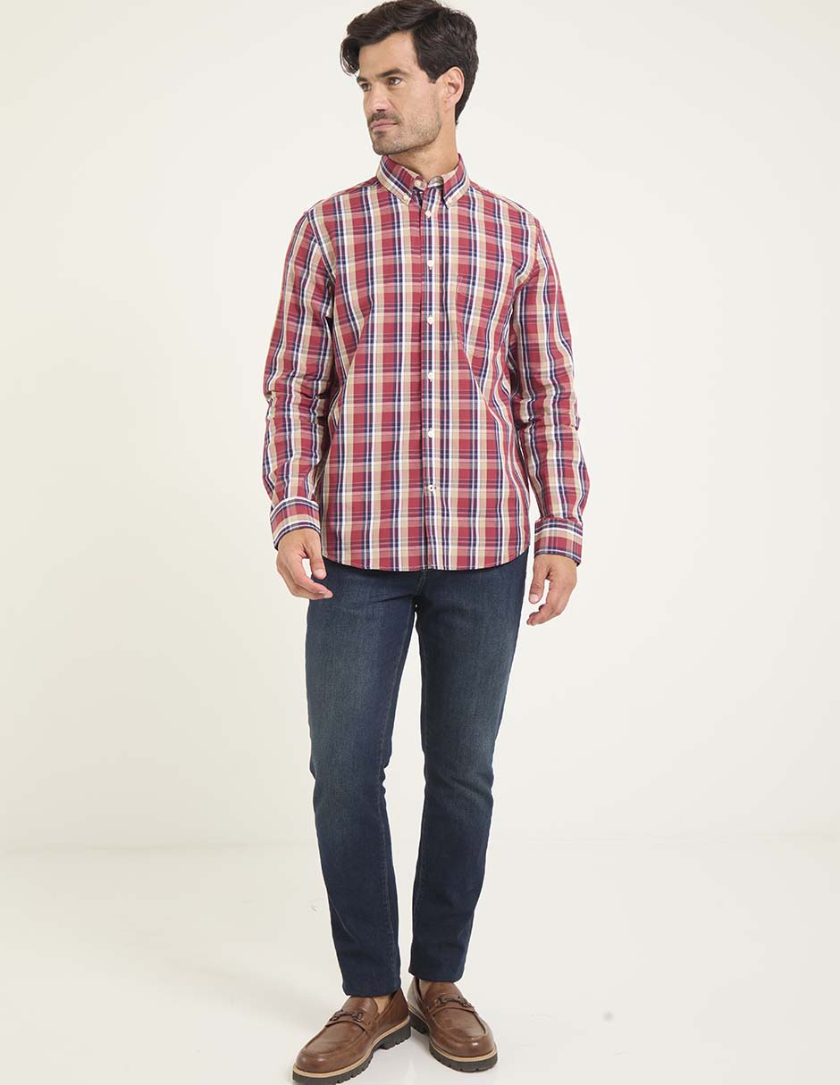Camisa casual manga larga para hombre 3