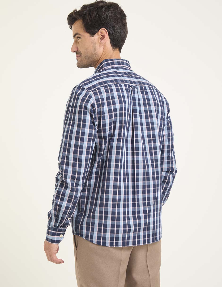 Camisa casual manga larga para hombre 2