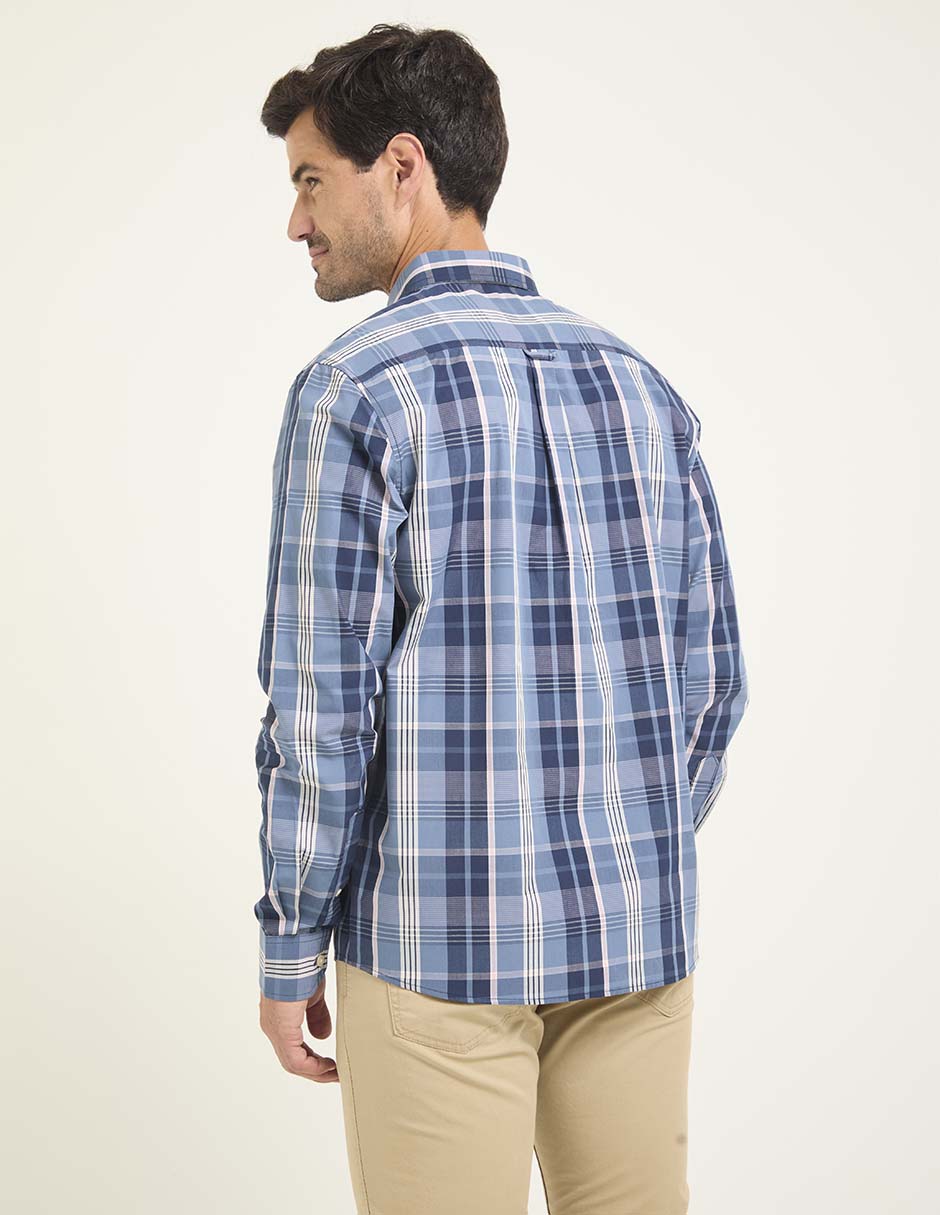 Camisa casual manga larga para hombre 2