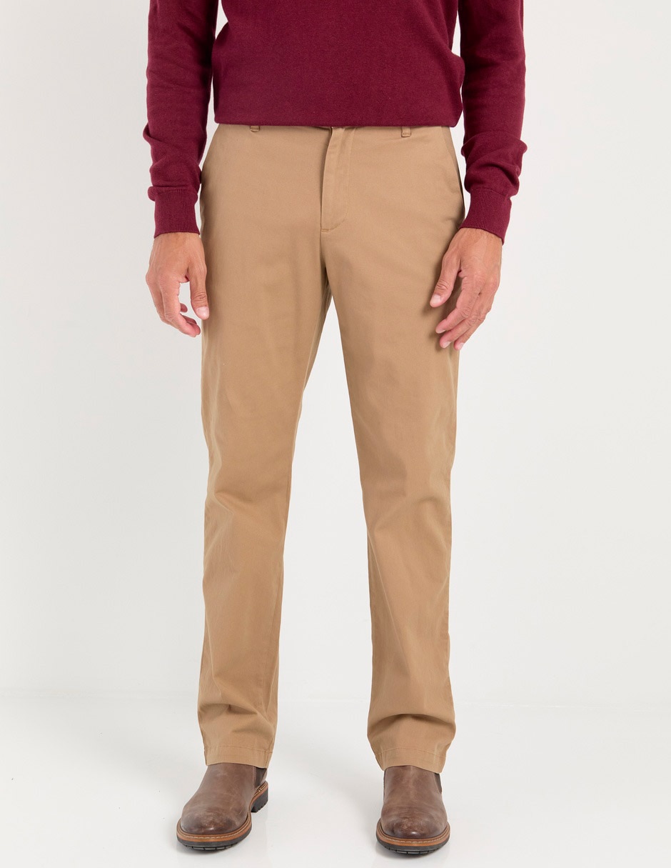 Pantalón chino slim de algodón para hombre