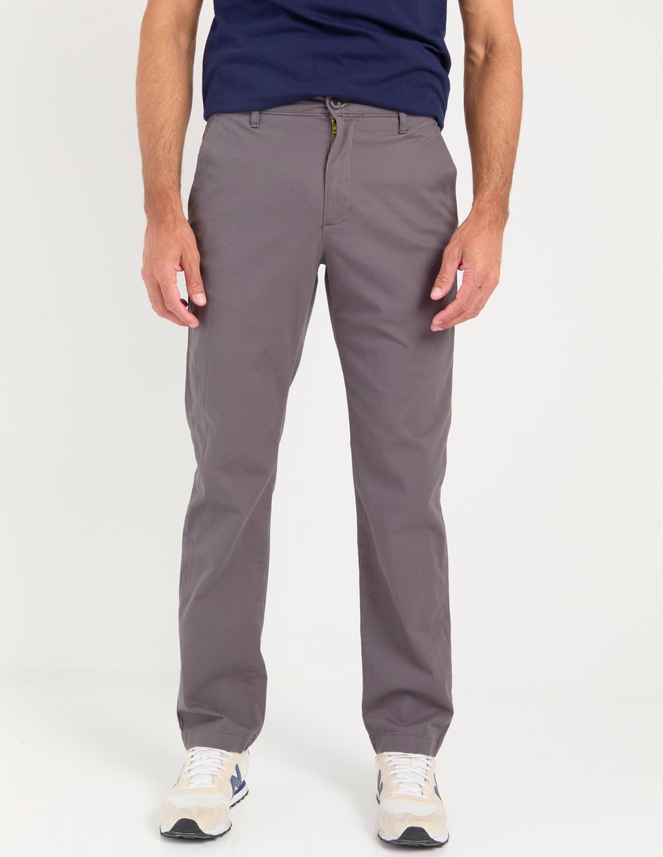 Pantalón chino slim de algodón para hombre