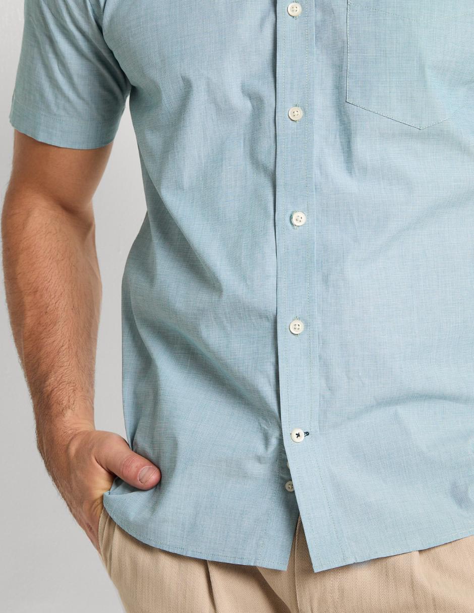 Camisa casual manga corta para hombre 4