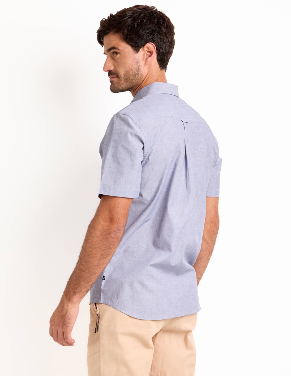 Camisa casual de algodón manga corta para hombre 2