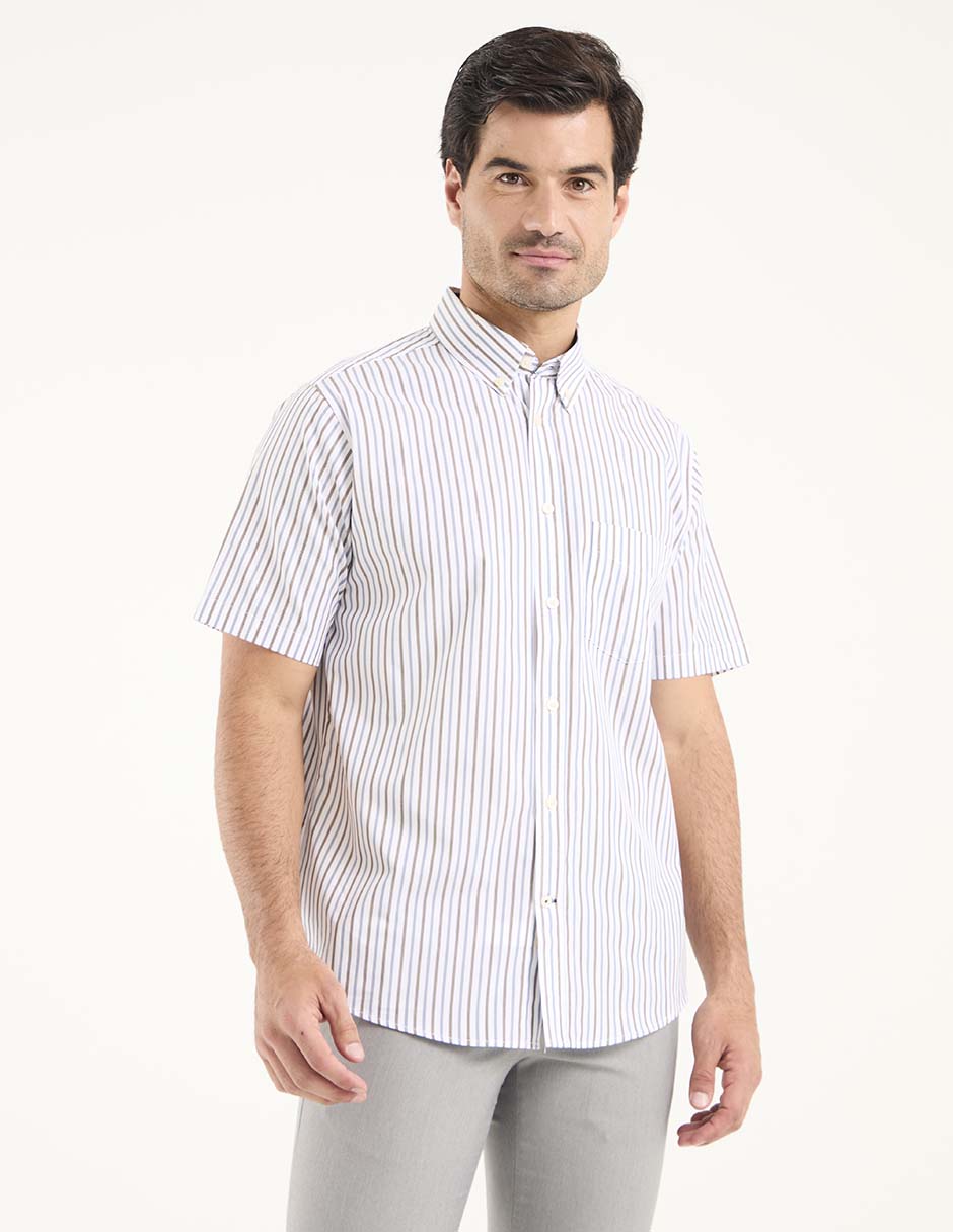 Camisa casual de algodón manga corta para hombre Camisa casual de algodón manga corta para hombre