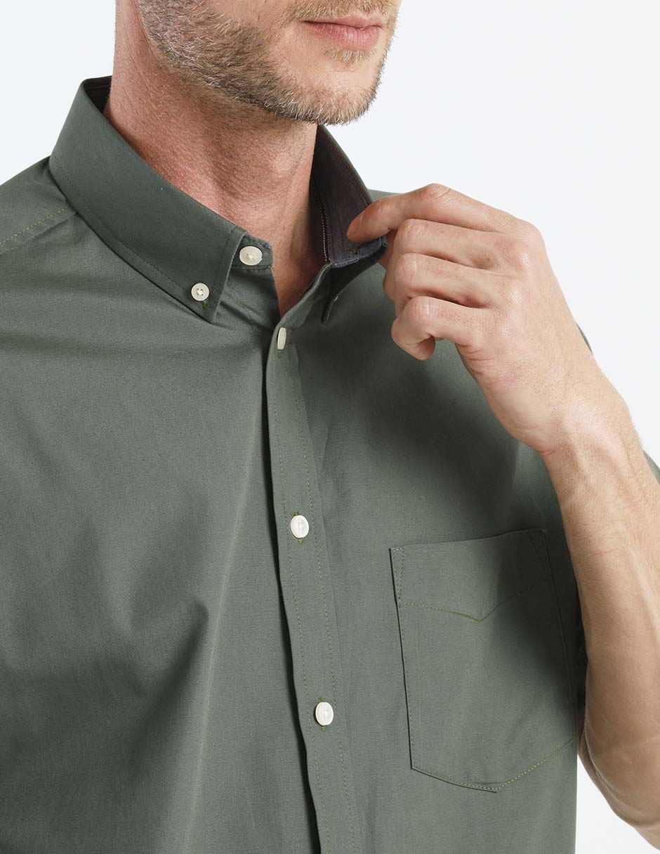 Camisa casual manga corta para hombre 4
