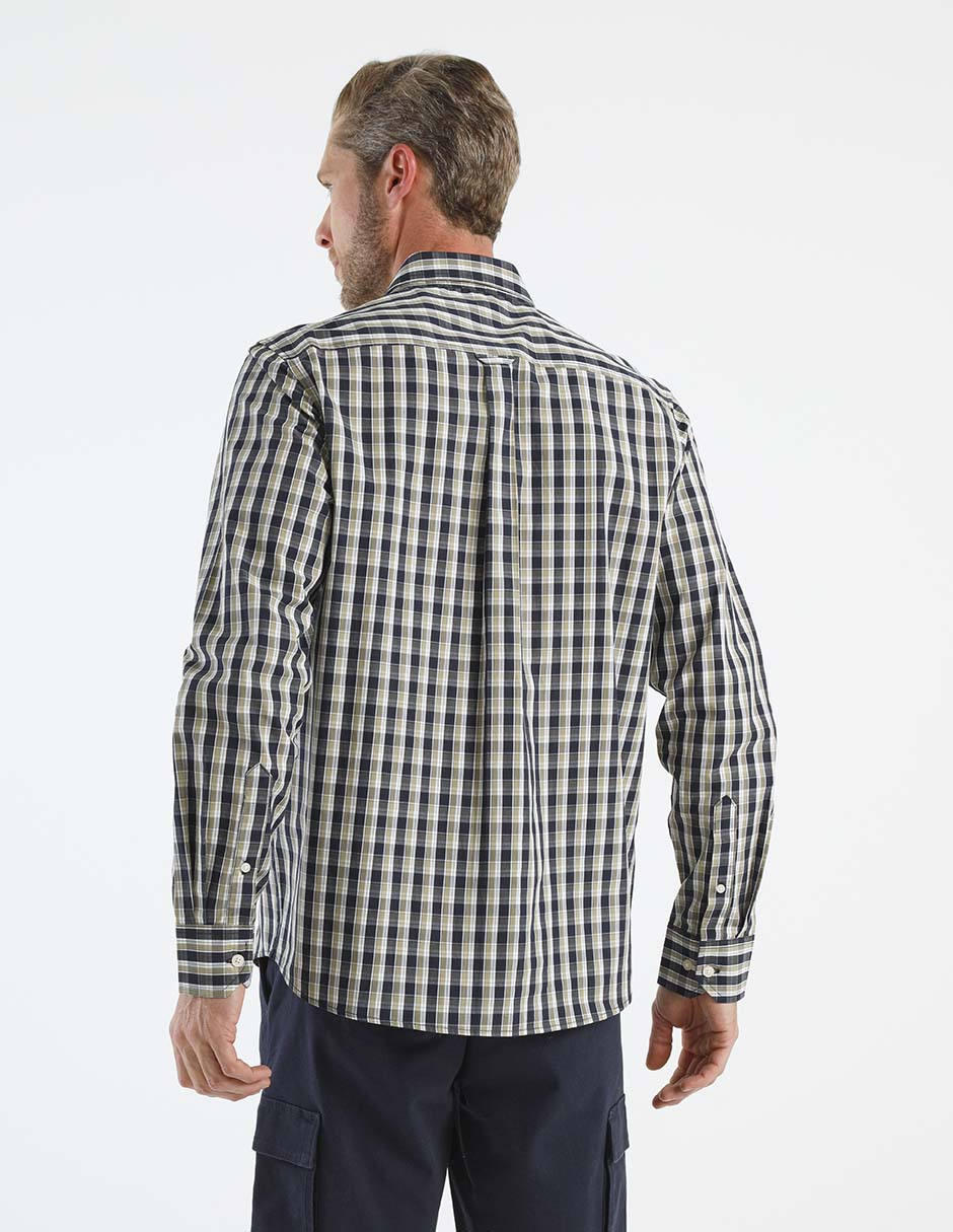 Camisa casual de algodón manga larga para hombre 2
