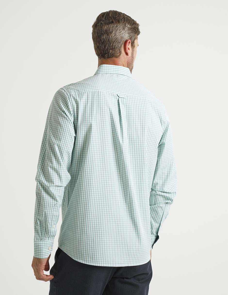 Camisa casual manga larga para hombre 2