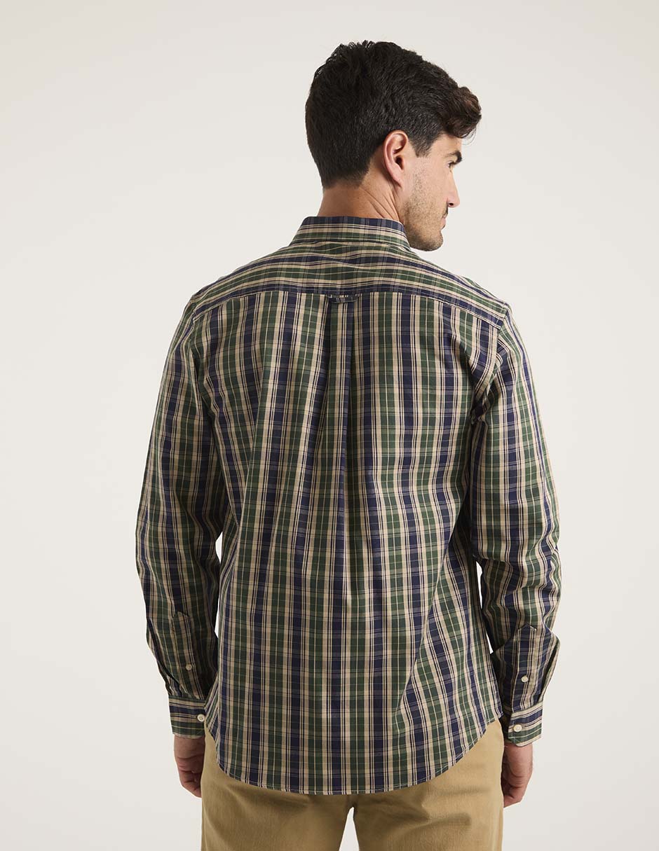 Camisa casual manga larga para hombre 2