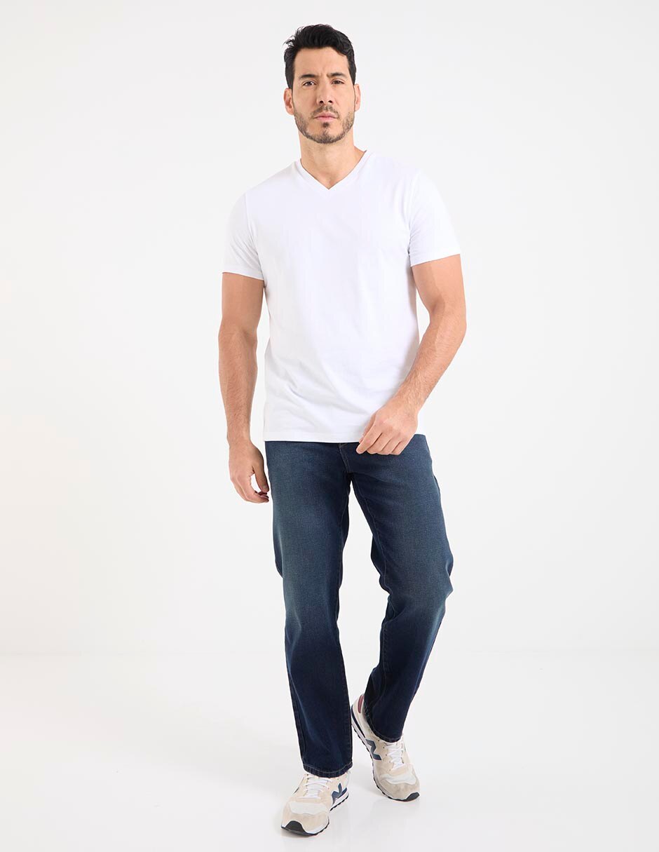 Playera cuello V para hombre 2