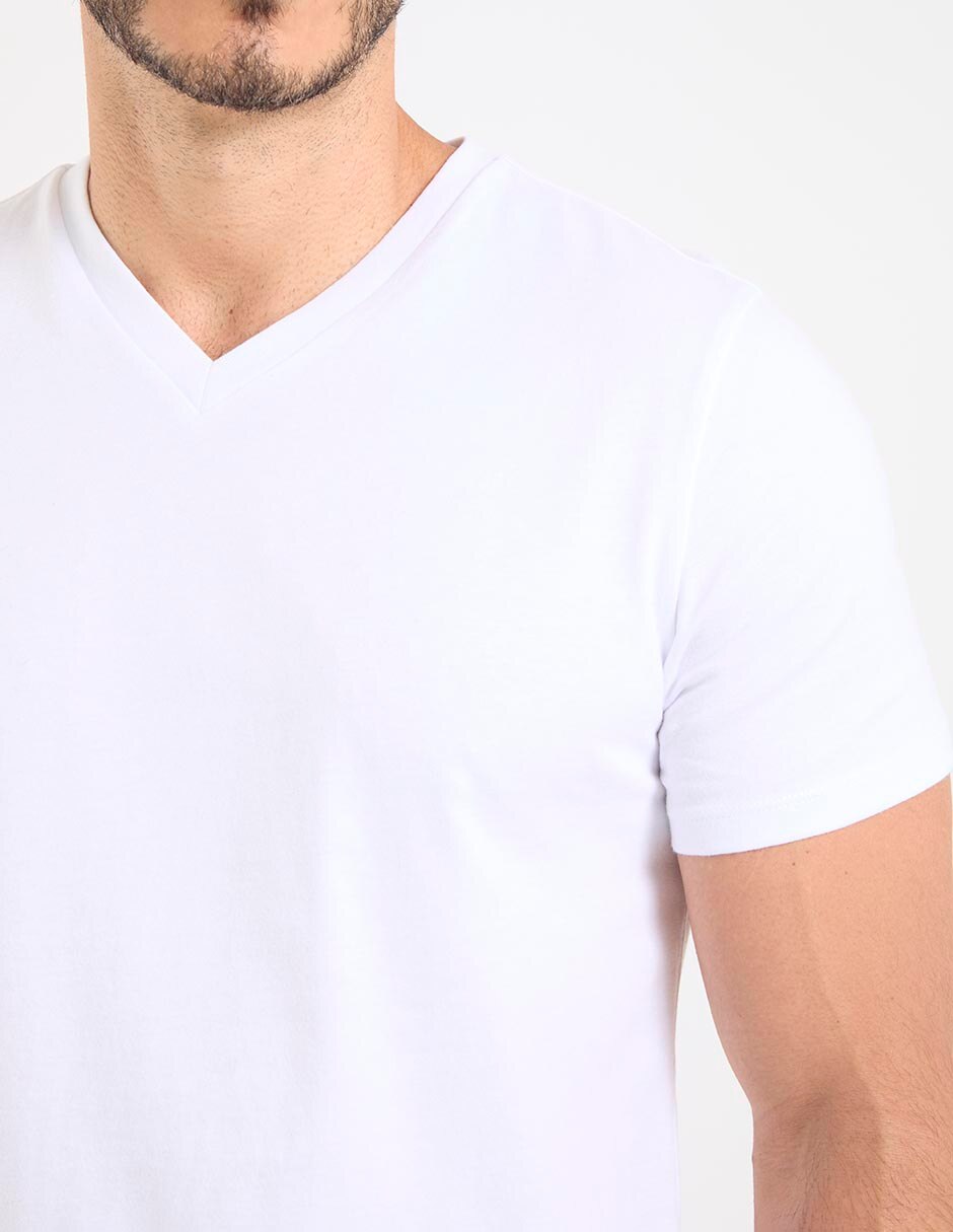 Playera cuello V para hombre 3