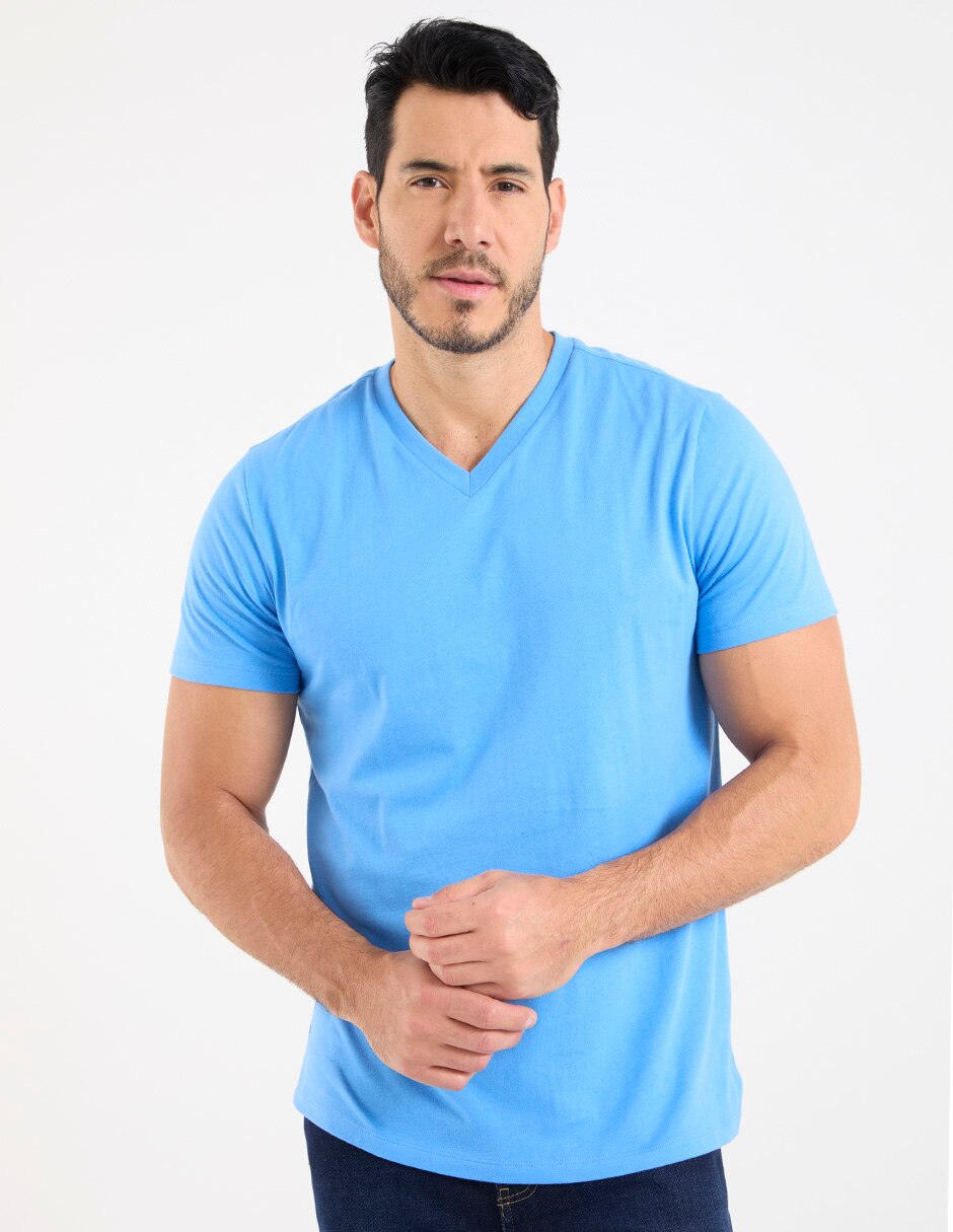 Playera cuello V para hombre Playera cuello V para hombre