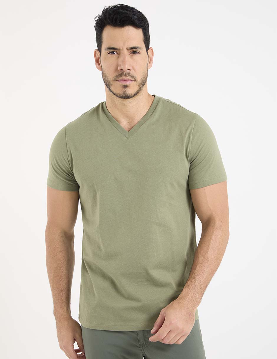 Playera cuello V para hombre Playera cuello V para hombre